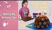 😋 Making my 6th Birthday Cake with Swiss Rolls and Chocolate Ice Cream - Yummy!! | Awesome Fi 😋