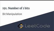 E001 : Number of 1 bits | Bit Manipulation | CodeNCode