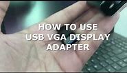 USB VGA Display Adapter(Easy Installation)