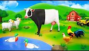 Funny Magical Color Changing Cow - Cow Funny Videos | Funny Animals Comedy Cartoons