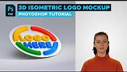 3D Isometric Icon Logo Mockup Tutorial in Adobe Photoshop