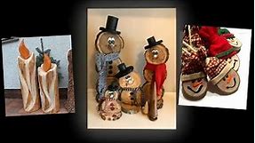 Wooden Christmas Decorations Ideas. Crafts to Make and Sell