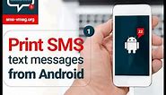 How to print SMS from Android smartphone with SMS EasyReader&Printer? 📱
