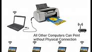 How to Share USB Printer over Wi-Fi or LAN for Multiple Computers to Print on Wireless or Ethernet.