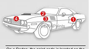 How to Find your Dodge Paint Code - ERA Paints