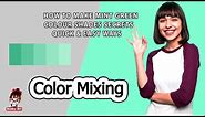 Mint Green Color | How To Make Mint Green Color | Color Mixing - Acrylic & Oil paint
