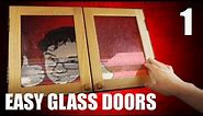 Why glass cabinet doors are easy to make