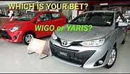 Comparisons 2018 Toyota WIGO versus YARIS / EXTERNAL and INTERIOR