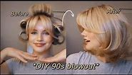 DIY 90's Blowout for Short Hair | Shoulder Length | Tutorial