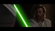 Green Lightsaber Obi Wan vs Count Dooku