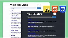 Building a Wikipedia Clone: The Ultimate HTML, CSS, and JavaScript Project