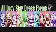 All Lucy Heartfilia Star Dress Forms | Fairy Tail~ ルーシィオールスタードレス
