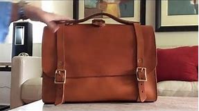The Porter Satchel made by Bexar Goods of Texas