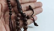Tamarind Wood Rosary 8mm-bead Dense Wood Tasbih - 99-beads