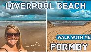 Walk with Me on an English Beach | Formby Beach | Liverpool Merseyside Beaches | Walking Tour