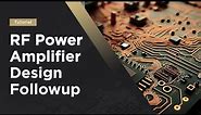 RF Power Amplifier Design Followup: PCB Design