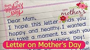Mother's Day || Letter to Mother || Informal Letter ||
