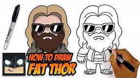 How to Draw Fat Thor | The Avengers | Step-by-Step