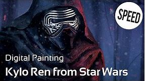 DIGITAL PAINTING - Kylo Ren from Star Wars fan art