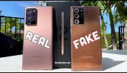 Samsung Galaxy Note 20 Ultra 5G [Vs.] Clone/Replica - 1st 1:1 Fake!