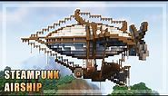Minecraft: How to Build a Steampunk Air Ship - Tutorial