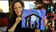 Holy Night - Nativity Silhouette Art Project for Kids