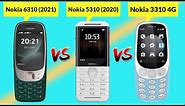 Nokia 6310 2021 vs Nokia 5310 2020 vs Nokia 3310 4G || Full Comparison