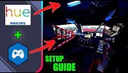 Sim Racing Ambient Lighting is now BETTER THAN EVER! Philips HUE COMPLETE Setup Guide!
