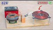 I make high power electric stove from a Magnet and Motor / alternative in the gas crisis