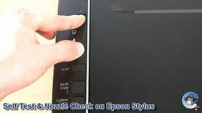 How to Self Test & Nozzle Check on Epson Stylus Printer Without Screen