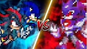 Sonic & Shadow VS Metallix | Sprite Battle