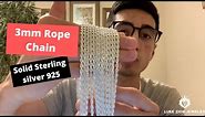 3mm Rope chain Review | Luke Zion Jewelry