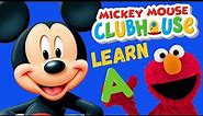 Mickey Mouse Clubhouse & Elmo Learn Numbers, Colors, Shapes & ABC Alphabet - Kids Learning Video