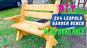 DIY 2x6 Leopold Garden Bench - EASY Weekend Woodworking Projects