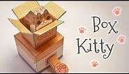 Cat in a box automata papercraft (step by step tutorial)