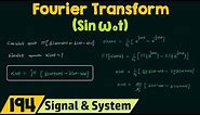 Fourier Transform of Basic Signals (Sinω₀t)