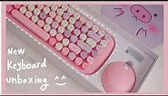 💕 Unboxing Pink MofII Candy Wireless Keyboard + Typing ASMR | Aesthetic iPad/ PC accessories