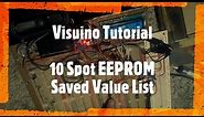 Advanced Visuino EEPROM tutorial - Robotics positional data saving and updating. ESP32V1 DS3231 LCD