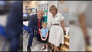 Heartwarming moment Donald Trump visits granddaughter at school