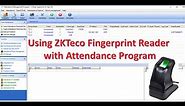 How to use ZKTeco USB Fingerprint Reader (ZK4500) with ZKTime 5.0