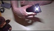 Nokia 3: How to on and off the flashlight/torch/lamp? (works also with the Nokia 5)