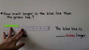 2nd Grade Math 8.4, Measure With an Inch Ruler (Nearest inch)