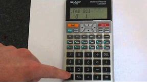 How to Change the Number of Decimal Places on A Sharp EL-738