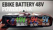 How to make 480Wh power bank from an ebike battery 48V?
