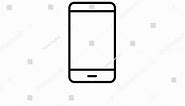 Smartphone Icon Cellphone Screen Vector On Stock Vector (Royalty Free) 697338001 | Shutterstock