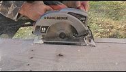 How To Rip Cut, Square Up Rough Lumber With A Circular Saw - Complete Process