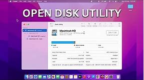How to Open Disk Utility on Mac? macOS Run Disk Utility