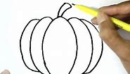 How to draw a pumpkin step by step for beginners