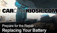 Battery Replacement: 2013 Toyota Camry Hybrid XLE 2.5L 4 Cyl.