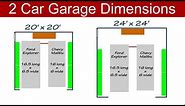 Ideal 2 Car Garage Dimensions